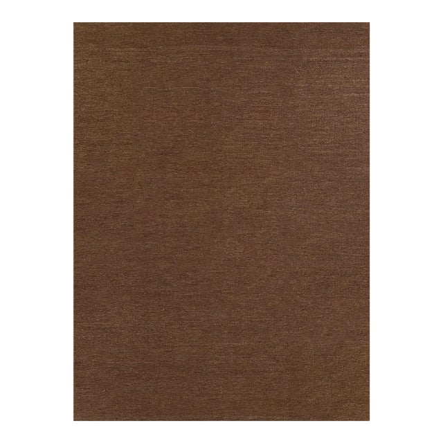 Pure Salt Torquay Walnut Sumack Weave Jute/Argenitian Wool Area Rug, 6'3" X 9' For Sale