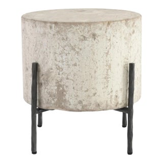 Tuscan Cream Round Side Table 15" For Sale