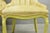 Vintage French Hollywood Regency Yellow Tufted Drape Carved Side Chairs - A Pair For Sale In Philadelphia - Image 6 of 16