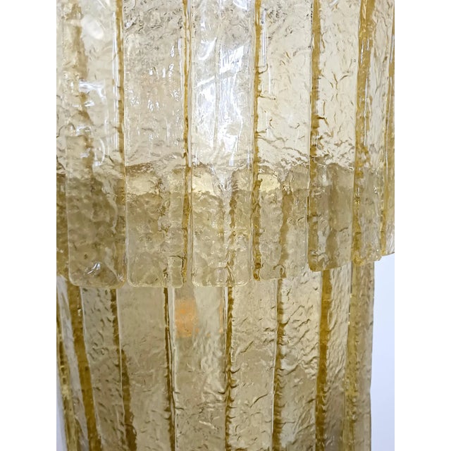 Golden Murano Glass Chandelier, Italy, 1980s For Sale - Image 9 of 13