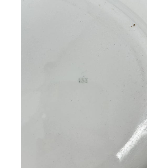 White Antique Booth's "Liverpool Hunt" 16" Oval Serving Platter For Sale - Image 8 of 11