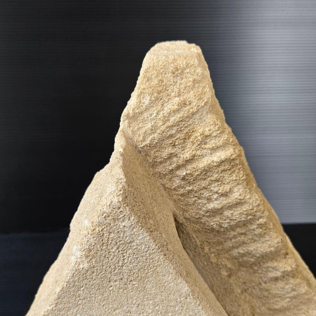 1970s Vintage Stone Pyramid Table Lamp, 1970s For Sale - Image 5 of 15