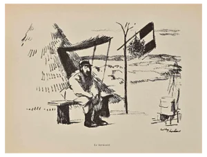 Hermann Paul, Le Territorial, Lithograph, Early 20th Century