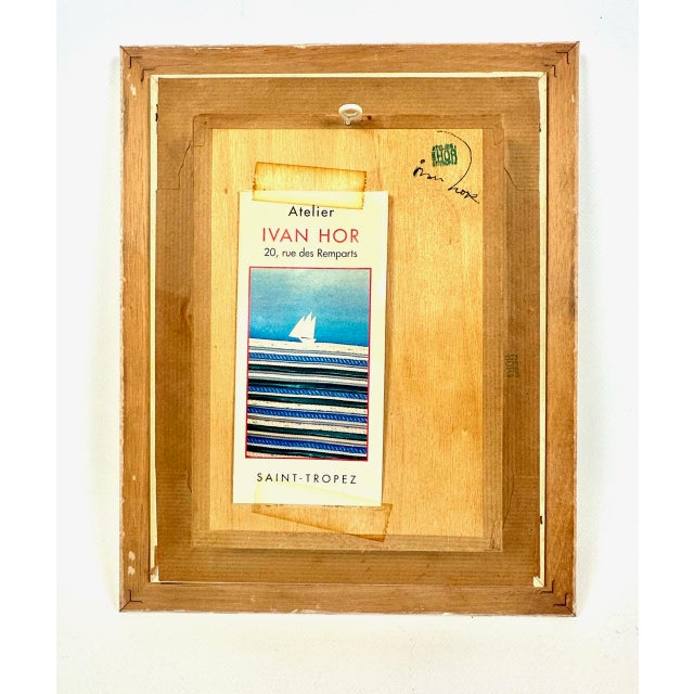 Wood Ivan Hor, Art Bateau, 1994, Wood and Paper, Framed For Sale - Image 7 of 11