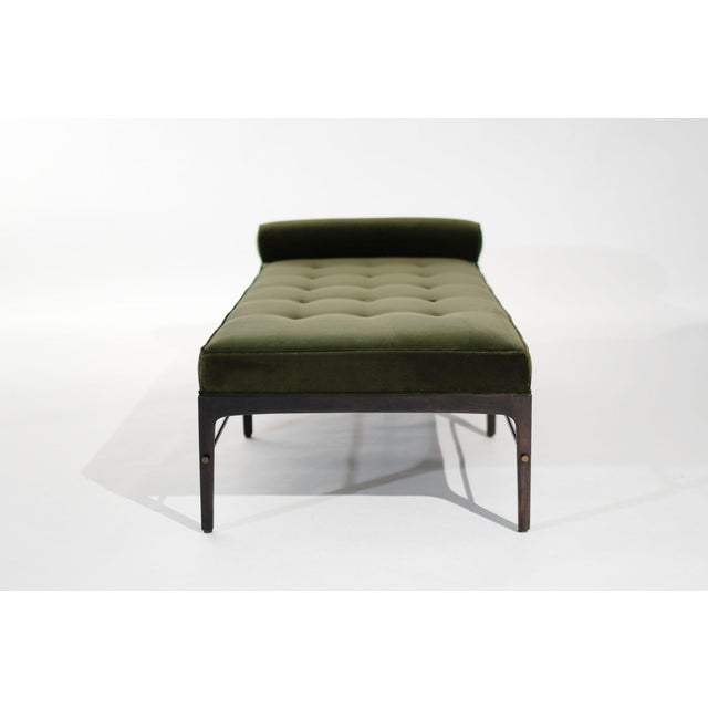 Linear Daybed Series Espresso and Bronze For Sale In New York - Image 6 of 11