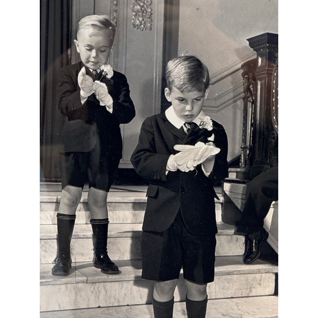 1940s Boys at Dancing School, Waterbury, Connecticut, 1945 Signed by Alfred Eisenstaedt For Sale - Image 5 of 17