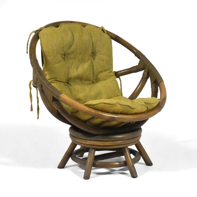Clark Casual Furniture Clarke Casual Rattan Lounge Chair For Sale - Image 4 of 13