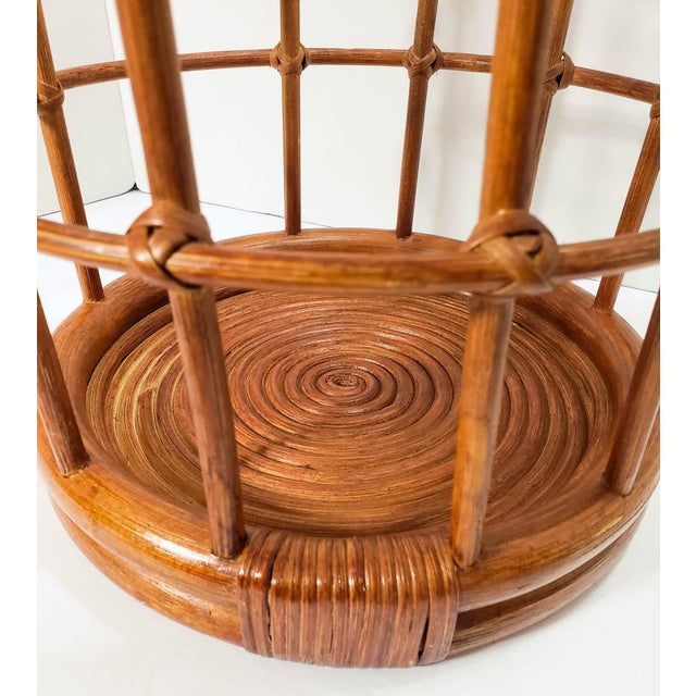 Vintage Wicker Rattan Umbrella Stand Holder Chairish