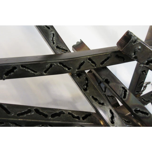 1970s Industrial Metal Wall Sculpture For Sale - Image 4 of 13
