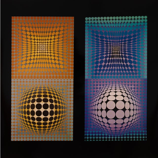 Victor Vasarely, VP 118 et 108, Etching For Sale