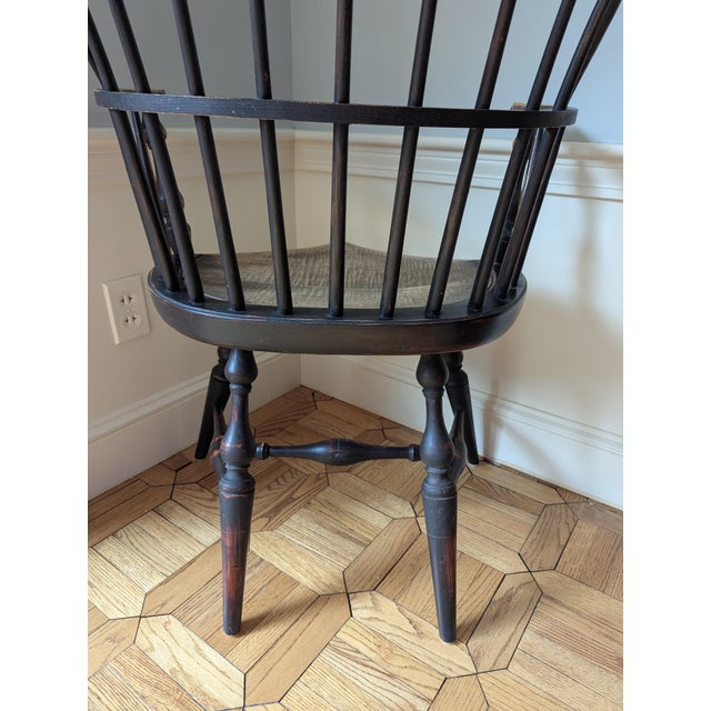 Black 1990s Jeff Koopus Windsor Armchair For Sale - Image 8 of 12