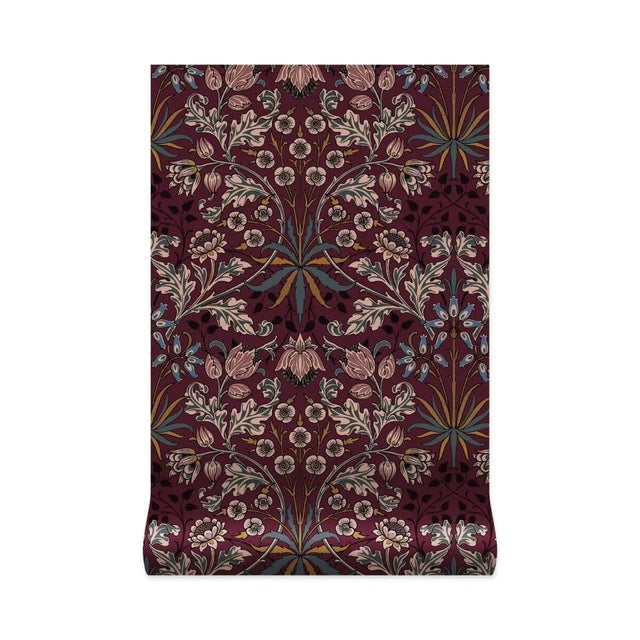 House of Hackney House of Hackney Hyacinth Wallpaper - Mulberry For Sale - Image 4 of 4