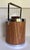 1960s Mid Century Modern Kromex Faux Wood Ice Bucket With Chrome Lid & Wood Accents For Sale - Image 9 of 12