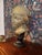 Madonna Head (Woman with inclined head), ceramic, Heinrich Waderé (1865 Kolamar - Munich 1950) with brown glaze, signed on...