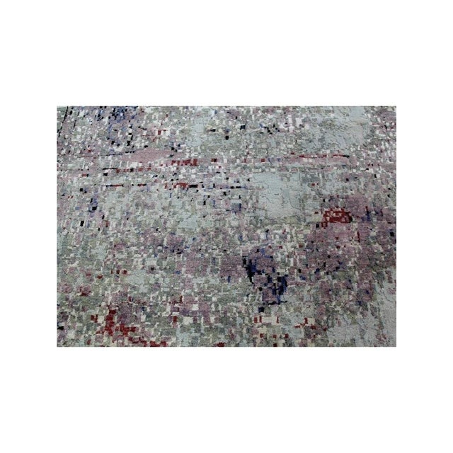 Textile Handwoven Modern Abstract Area Rug 10x14 For Sale - Image 7 of 12