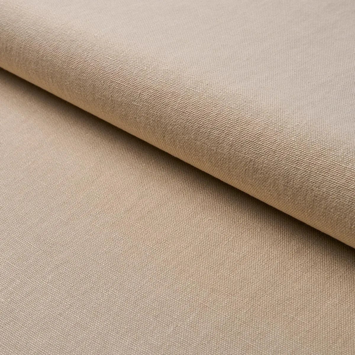 SAMPLE - Schumacher Jumi Stonewashed Linen Fabric In Natural | Chairish