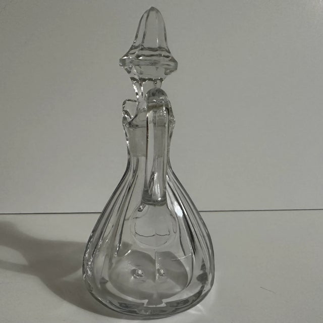 Vintage 1900s Glass Cruet With Stopper For Sale - Image 4 of 7