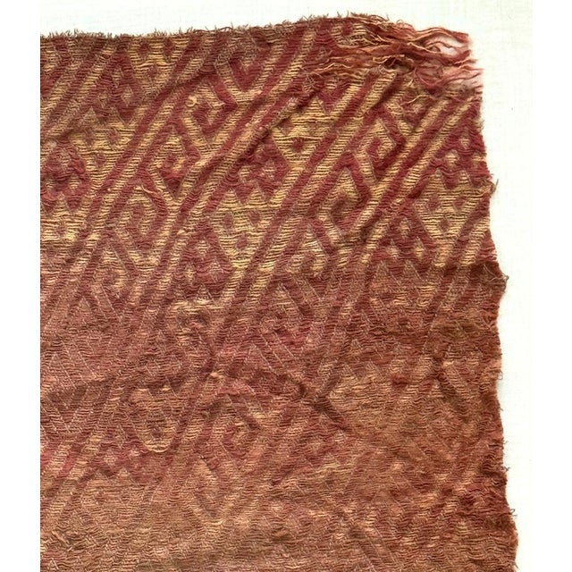 Framed Pre-Columbian Fine Textile Fragment from Chancay Culture For Sale - Image 13 of 15