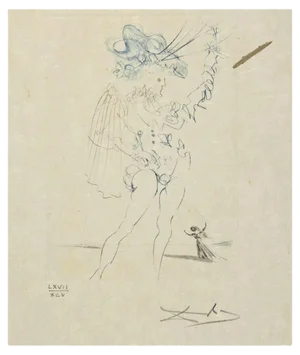 Salvador Dalí, Measure for Measure, Etching, 1968