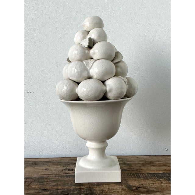 Ceramic Vintage Ceramic Lemon Topiary For Sale - Image 7 of 16