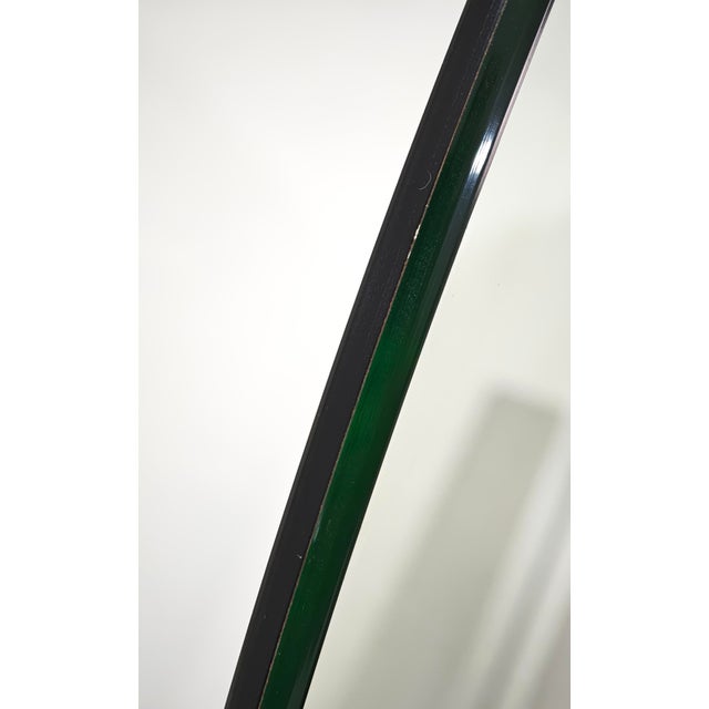 Silver Mid-Century Modern Two-Tone Tilting Table Mirror in Polished Brushed Aluminum, Italy, 1970 For Sale - Image 8 of 12