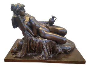GB Amendola, Sculpture of Woman, 19th Century, Bronze