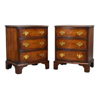 Walnut Bedside Chests, 1960s, Set of 2 For Sale