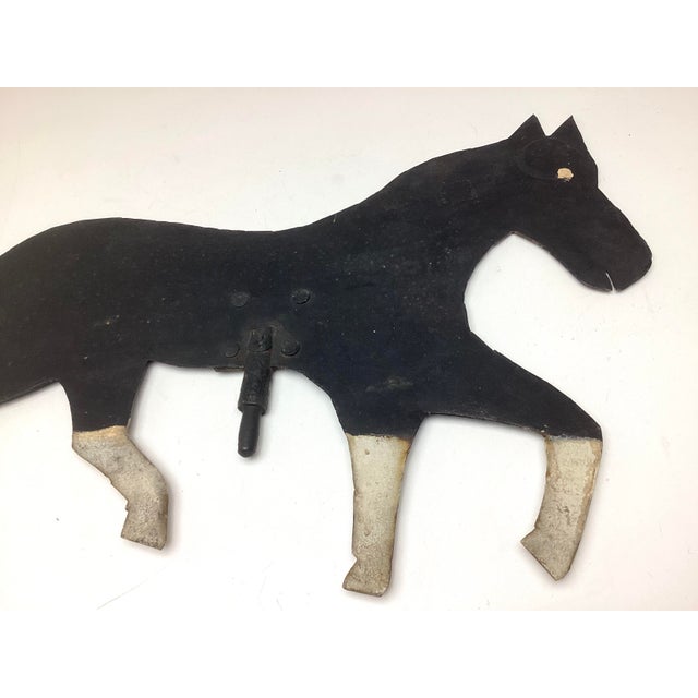 Metal Late 19th Century Sheet Iron Running Horse Weathervane For Sale - Image 7 of 8