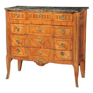 Late 19th Century Louis XV Style Marble Top Commode For Sale