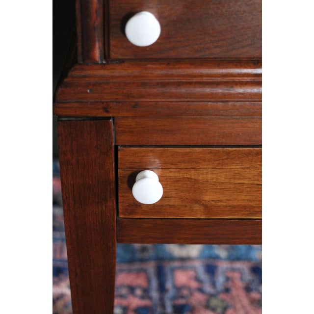 Late 19th Century Antique Spool Cabinet With Glass Drawers From the Late 1800s For Sale - Image 5 of 14