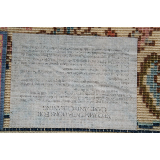 Karastan 100% Wool Oriental Floral Palmettes Animal 738 Area Rug Mat 3' X 5' For Sale - Image 16 of 16