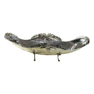 Jatta Centerpiece in Hand-Wrought 800 Silver, Italy, 1980s For Sale