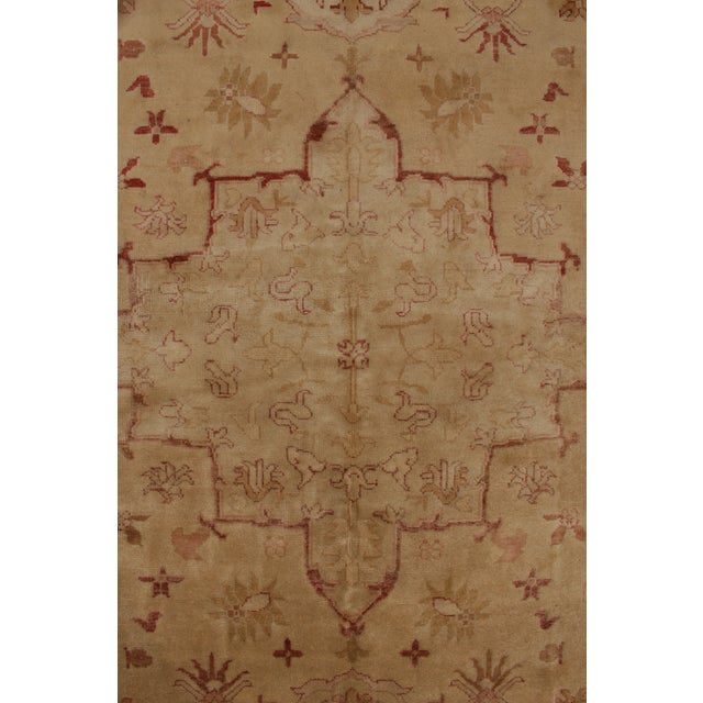Textile Classic Oushak Style Rug in Gold & Maroon Floral Pattern by Rug & Kilim For Sale - Image 7 of 8