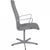 Arne Jacobsen Oxford chair, with a low back and upholstered in the original grey fabric. The chair is from 2006 and...