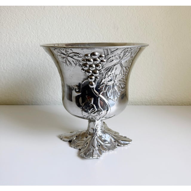 Arthur Court Grapes & Leaves Champagne Bucket, Bottle Chiller, 2002 For Sale - Image 9 of 12