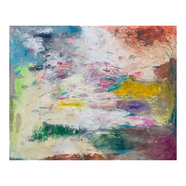 Contemporary "Sakura" Original Abstract Painting by Louie DeVito For Sale