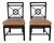 McGuire Rattan Target Back Dining Chairs - A Pair For Sale