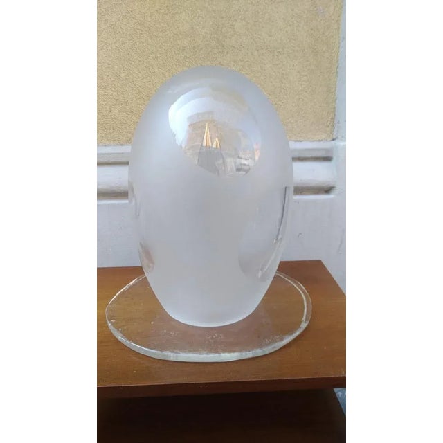 Design Sculpture with Two Elements in Miled and Polished Glass by Punta Mattia Toso for Fratelli Toso, 1990s For Sale - Image 9 of 13