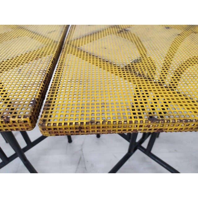 Black Vintage Garden Bistro Table by Mathieu Matégot, 1960s For Sale - Image 8 of 15