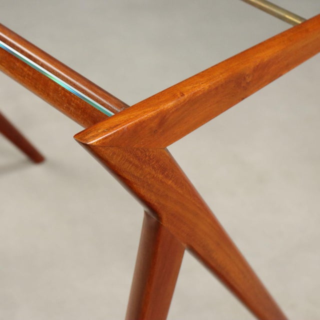 Brown Nesting Coffee Tables, 1950s, Set of 3 For Sale - Image 8 of 11