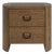 Modern Farmhouse Rounded Oak Nightstand For Sale