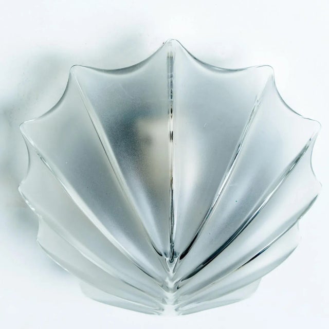 Leaf Shaped Glass Wall Lights, 1970s, Set of 2 For Sale - Image 4 of 18
