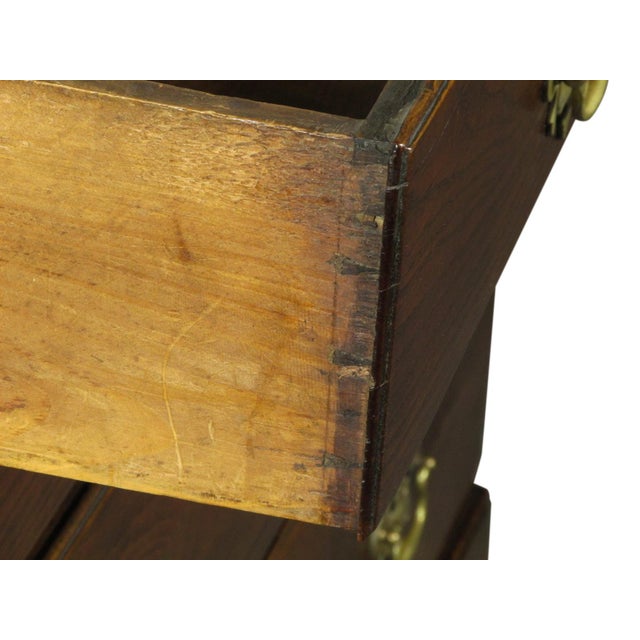 Brown 18th-C. Georgian Oak Chest For Sale - Image 8 of 9