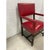 Antique British Colonial Red Accent Chair For Sale - Image 4 of 7