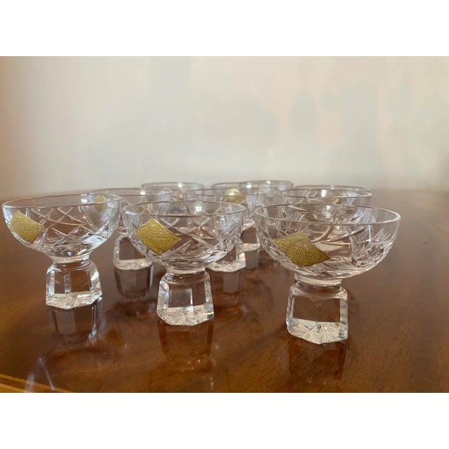 Transparent Mid 20th Century Hand Cut Crystal Stemware/Drink Ware- 60 Pieces Made in Germany For Sale - Image 8 of 12