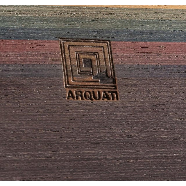 Panels in Worked Wood by Angelo Mangiarotti for Arquati, 1970s, Set of 2 For Sale - Image 6 of 18