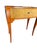Wood Vintage Baker Furniture French Regency Side Tables, Pair | Mid-Century Cherry Demilune Nightstands With Gilt Reeded Drawers For Sale - Image 7 of 15