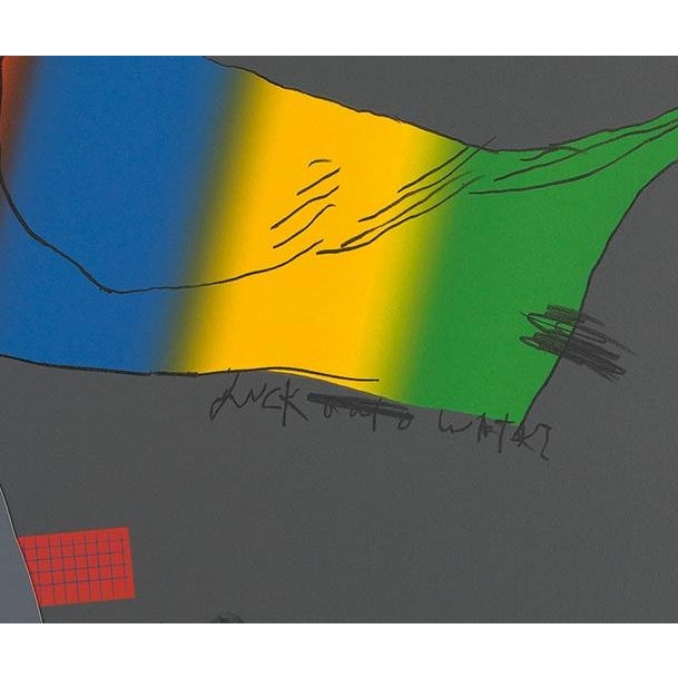 Signed and numbered Lithograph with silkscreen and collage