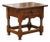 18th Century Spanish Baroque Walnut Side Table With Single-Plank Top and Drawer For Sale