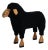 Decorative Black Sheep by Hanns Peter Krafft for Meier, 1960s For Sale